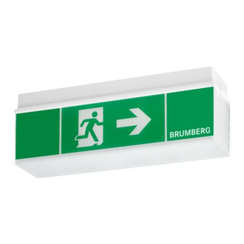 Brumberg Leuchten LED-Rettungszeichenleuchte mit Piktogramm, 3/8h 79031004