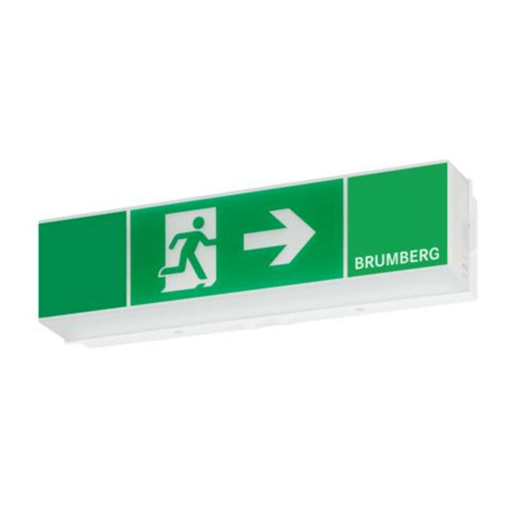 Brumberg Leuchten LED-Rettungszeichenleuchte mit Piktogramm, 3/8h 79130004