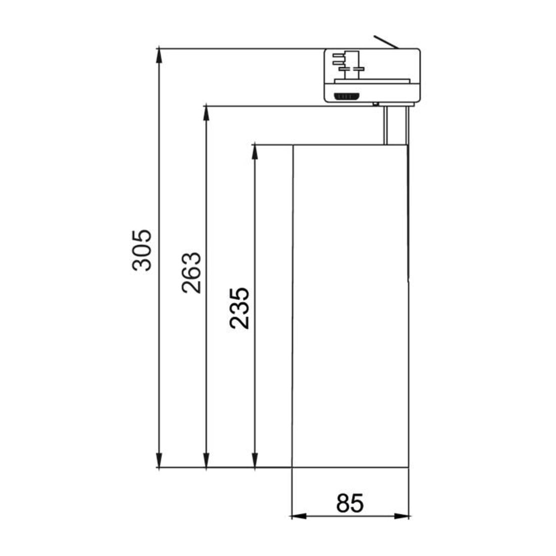 Brumberg Leuchten LED-Schienenstrahler 930, weiß 88397173