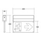 Brumberg Leuchten LED-signalisation de secours avec pictogramme, 3/8h 79230264