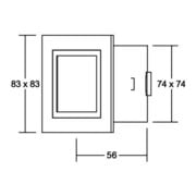 Brumberg Leuchten LED-Wand-EB-Leuchte alu Power-LED wws, 1W 0P3730WW-4