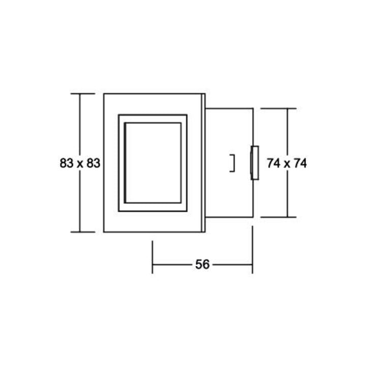 Brumberg Leuchten LED-Wand-EB-Leuchte alu Power-LED wws, 1W 0P3730WW