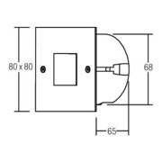 Brumberg Leuchten LED-Wand-EB-Leuchte eds 1xPower-LED 1W wws 0P3930WW-4