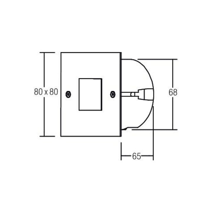 Brumberg Leuchten LED-Wand-EB-Leuchte eds 1xPower-LED 1W wws 0P3930WW