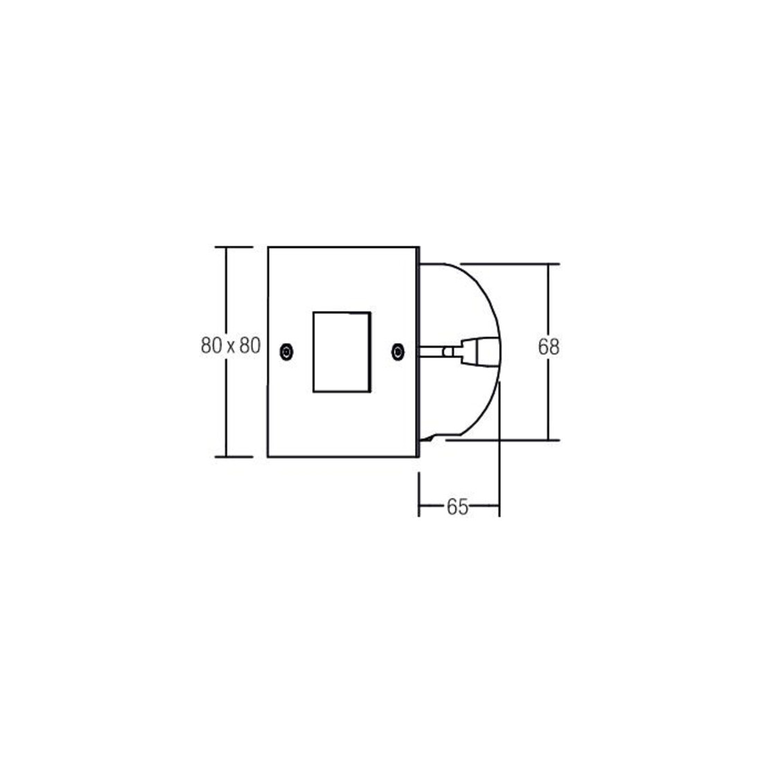 Brumberg Leuchten LED-Wand-EB-Leuchte eds 1xPower-LED 1W wws 0P3930WW