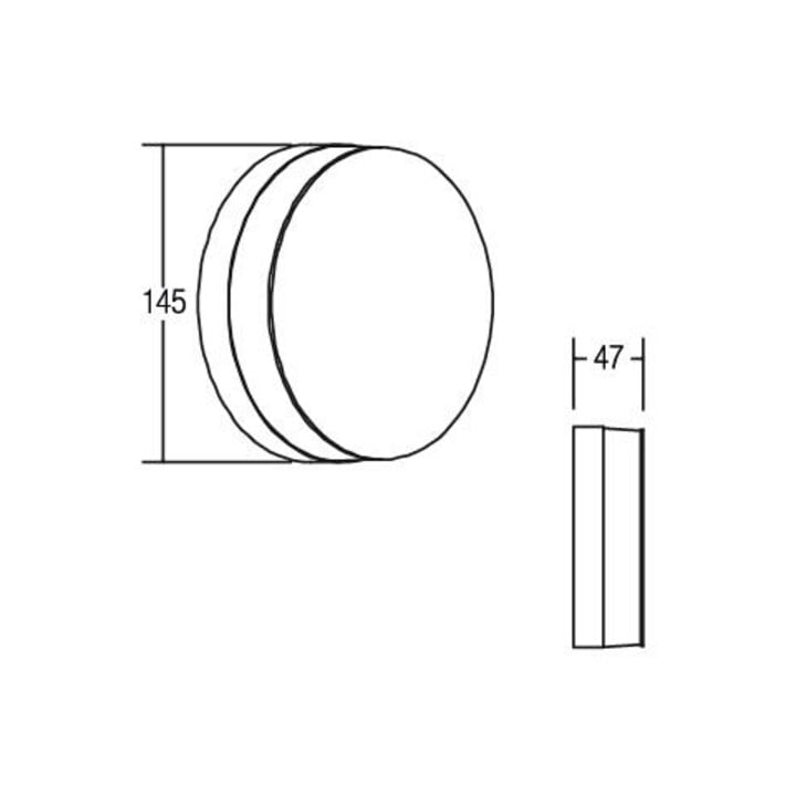 Brumberg Leuchten LED-Wandleuchte 230V IP54 schwarz 10030183