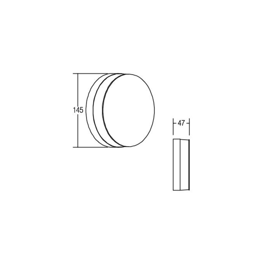 Brumberg Leuchten LED-Wandleuchte 230V IP54 weiß 10030173