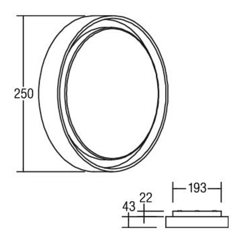 Brumberg Leuchten LED-Wandleuchte 830, schwarz, IP54 60107183