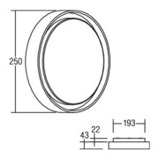 Brumberg Leuchten LED-Wandleuchte 830, schwarz, IP54 60107183-3