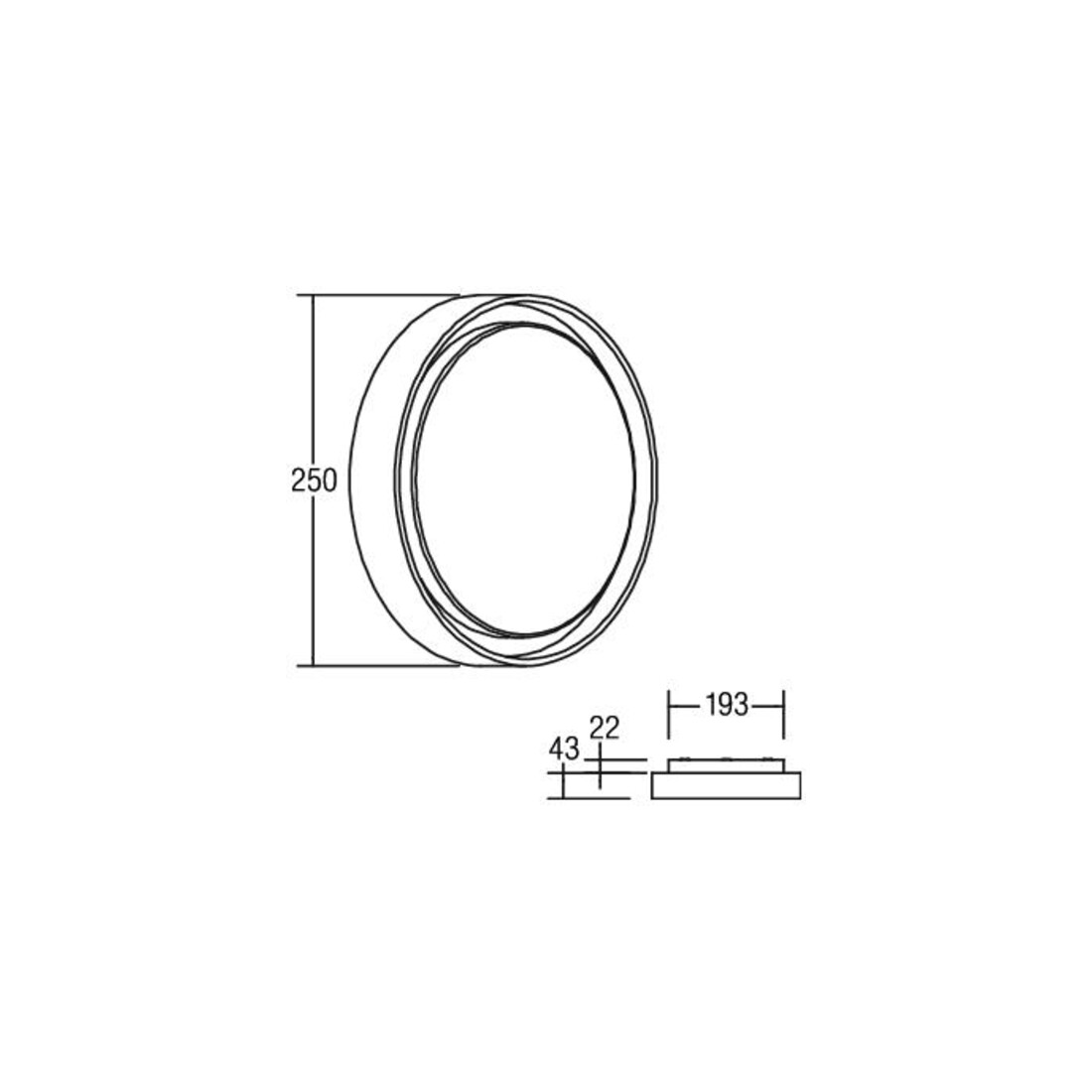 Brumberg Leuchten LED-Wandleuchte 830, schwarz, IP54 60107183