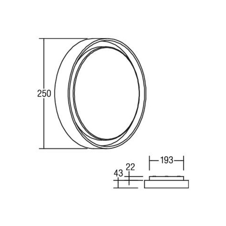 Brumberg Leuchten LED-Wandleuchte 830, schwarz, IP54 60107183