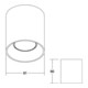 Brumberg Leuchten Module d'extension rond structure noire 45130180