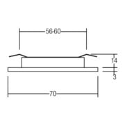 Brumberg Leuchten Möbeleinbauleuchte 2W 12V ti 12027153-4
