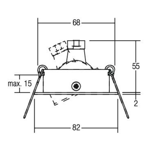 Brumberg Leuchten NV-EB-Strahler GX5,3/50W 00118022