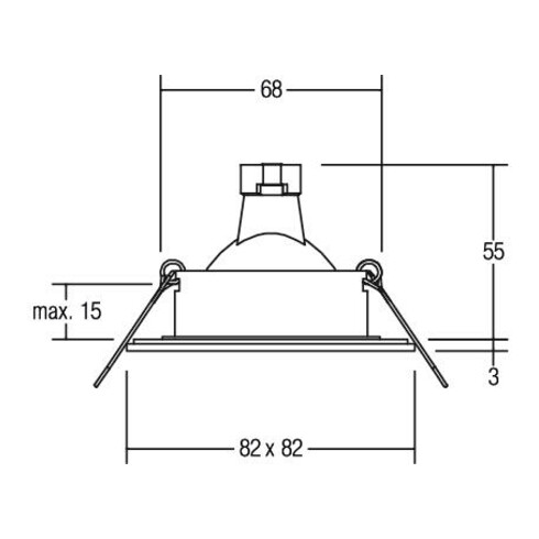 Brumberg Leuchten NV-Einbauleuchte 50W GX5,3 edelstahl 26005220
