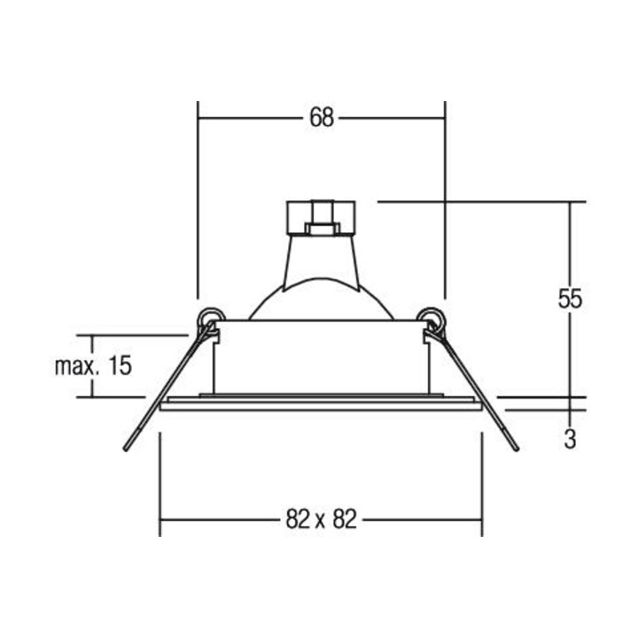 Brumberg Leuchten NV-Einbauleuchte 50W GX5,3 edelstahl 26005220