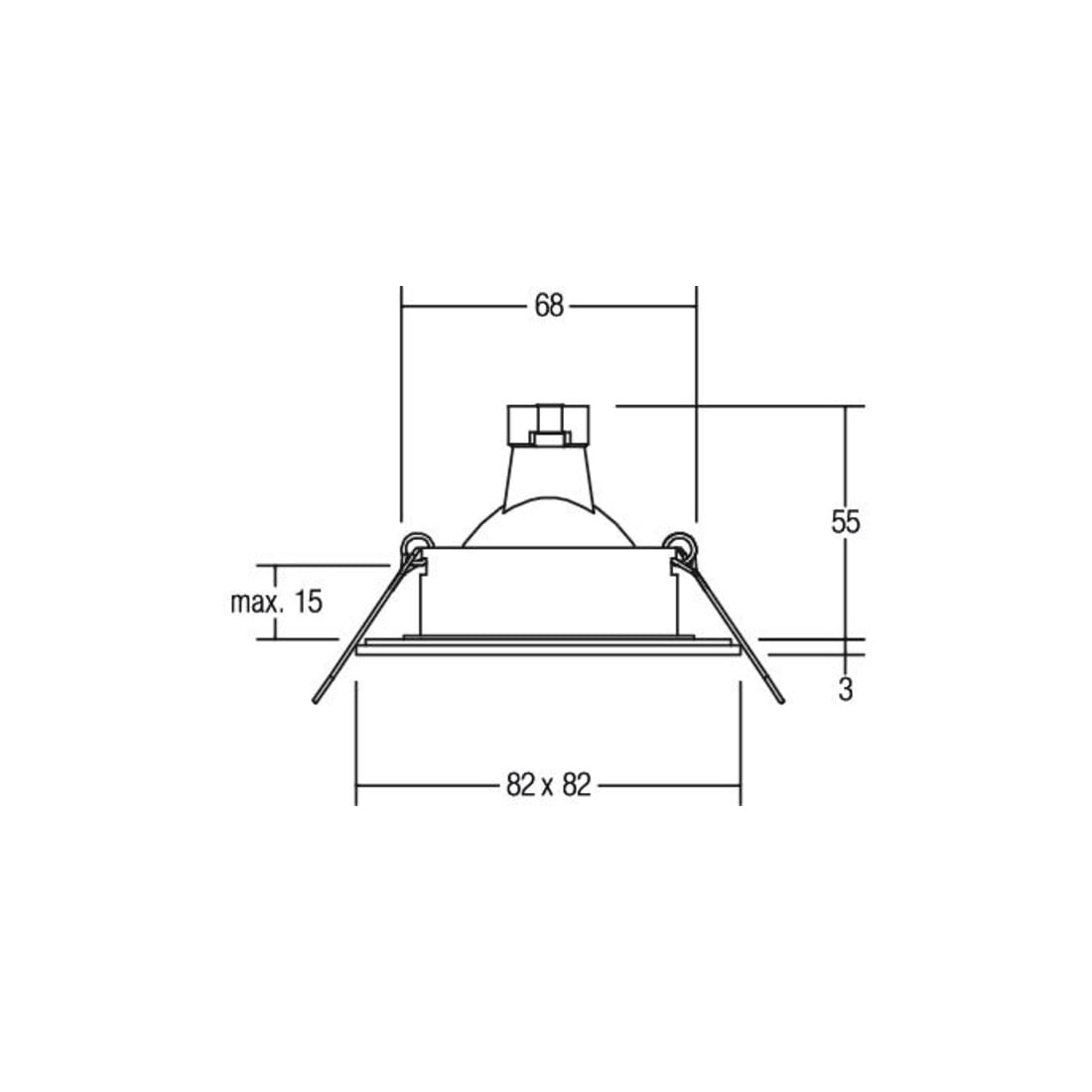 Brumberg Leuchten NV-Einbauleuchte 50W GX5,3 edelstahl 26005220