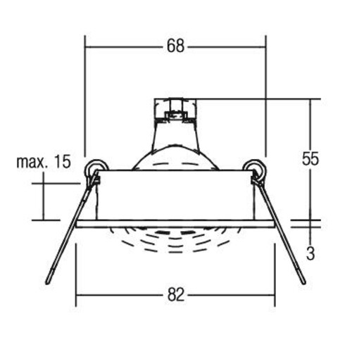 Brumberg Leuchten NV-Einbaustrahler GX5,3 champagner 00006363