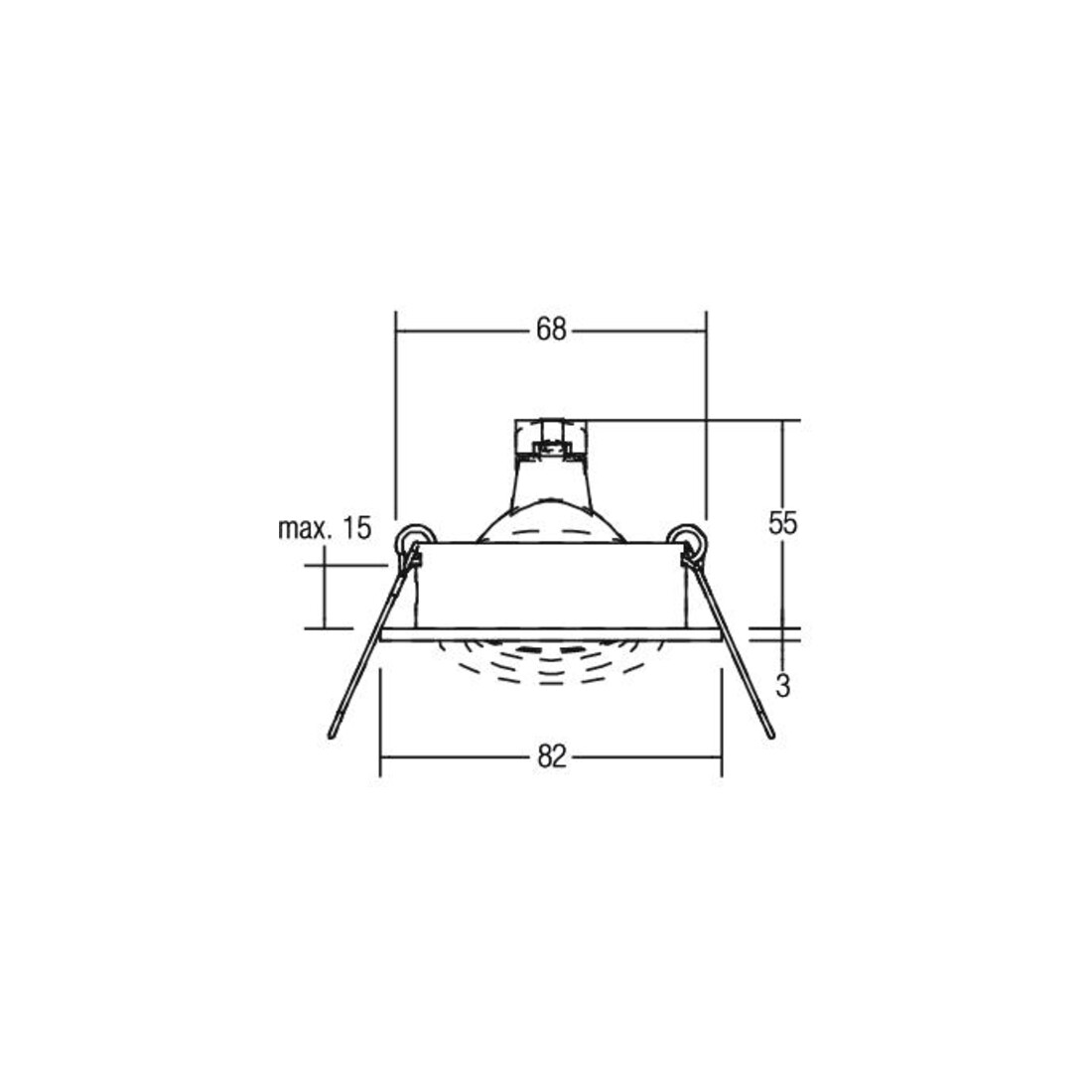 Brumberg Leuchten NV-Einbaustrahler GX5,3 champagner 00006363