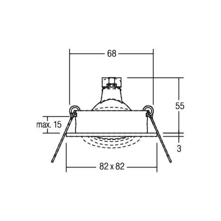 Brumberg Leuchten NV-Einbaustrahler GX5,3 champagner 00006563