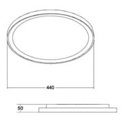 Brumberg Leuchten Panneau LED à fixer 12209073-4