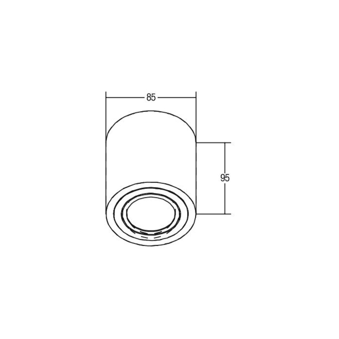 Brumberg Leuchten Plafonnier LED 3000K blanc 12063173