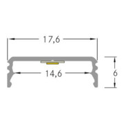 Brumberg Leuchten Profil d’adaptation plat 3000x17,6x6 mm 53380263-3