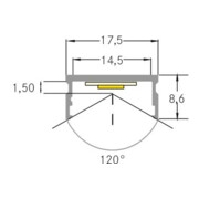 Brumberg Leuchten Profilé LED en aluminium 2000 mm 53604260-2
