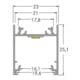 Brumberg Leuchten Profilé LED en aluminium 2000 mm argent 53603260