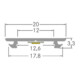 Brumberg Leuchten Profilé LED en aluminium 2000 mm argent 53753260