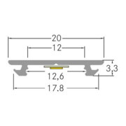 Brumberg Leuchten Profilé LED en aluminium 2000 mm argent 53753260-5