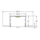 Brumberg Leuchten Profilé LED en aluminium 2000 mm blanc 53656070