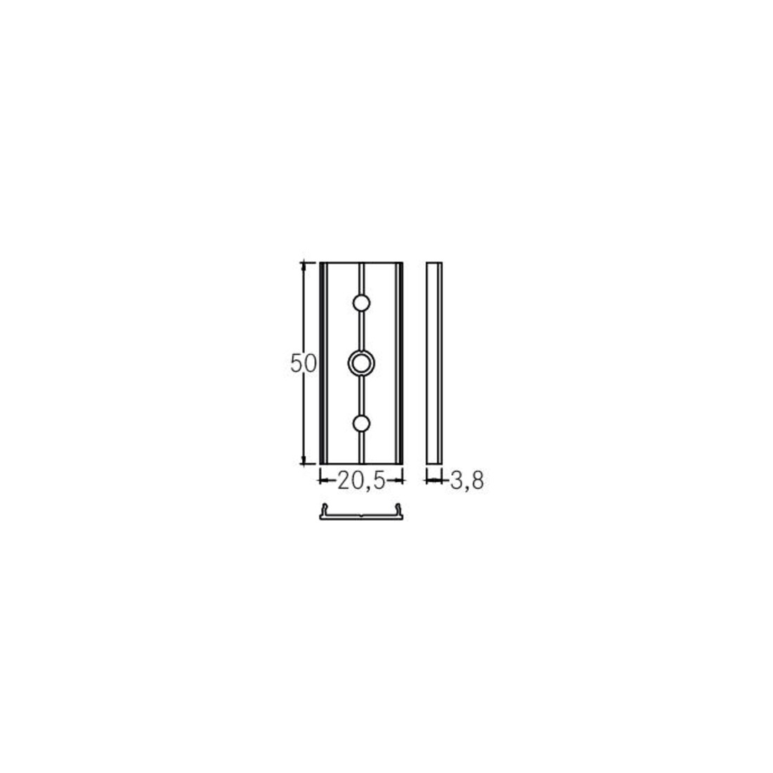 Brumberg Leuchten Raccord avec perçage 4,5 mm 53004000