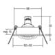Brumberg Leuchten Spot encastrable 50W alu-mt 00006525