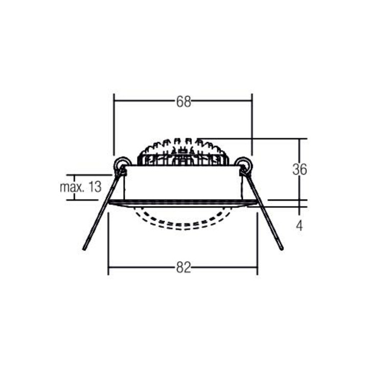 Brumberg Leuchten Spot encastrable LED 230V 3000K blanc 38363073