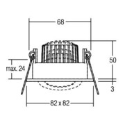 Brumberg Leuchten Spot encastrable LED 3000K 350mA IP65 12355073-5