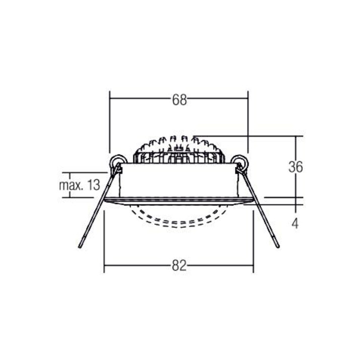 Brumberg Leuchten Spot encastrable LED 3000K blanc dimmable 40363073