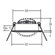 Brumberg Leuchten Spot encastrable LED 3000K nickel/mat dimmable 39363153-5
