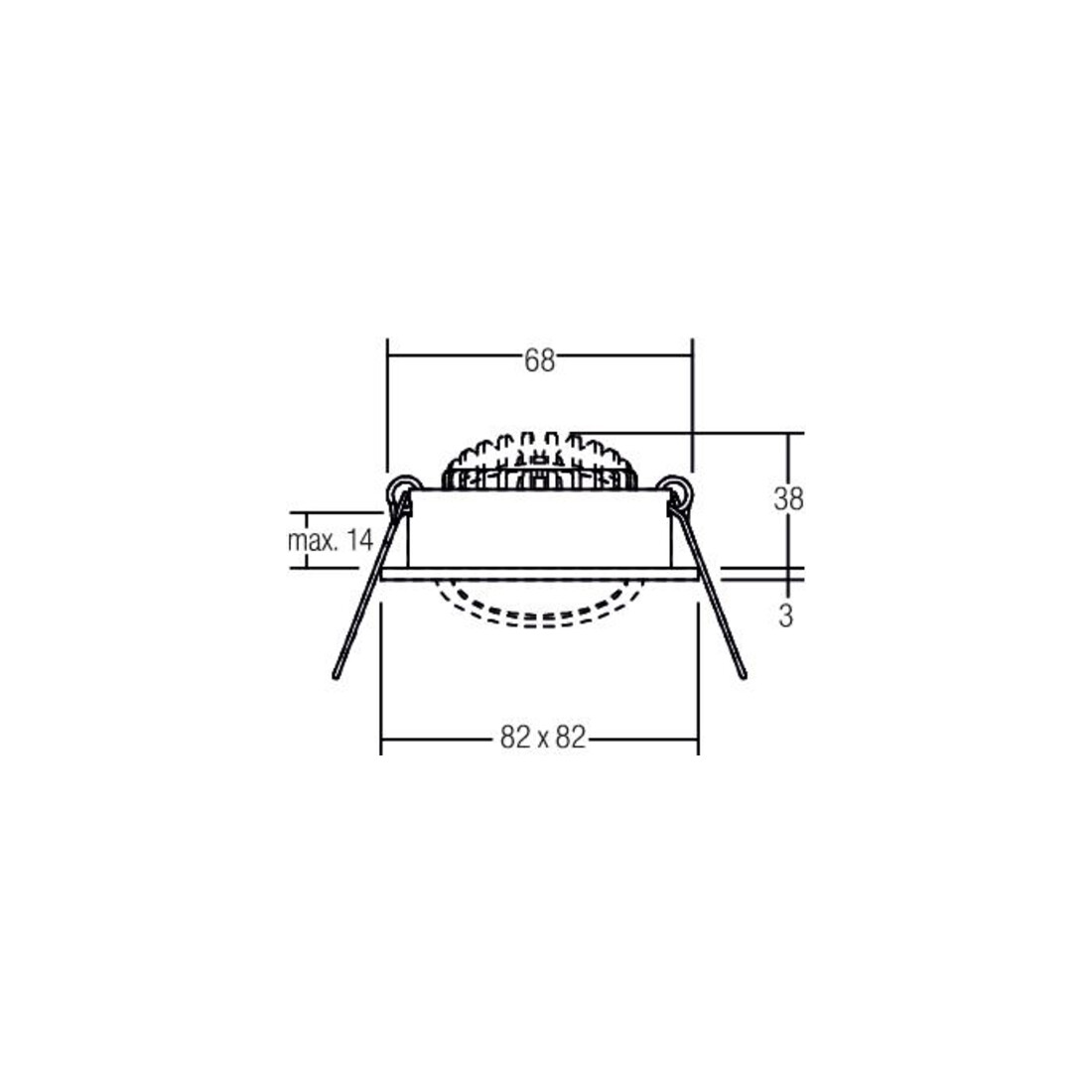 Brumberg Leuchten Spot encastrable LED 350 mA d2w blanc 12462073