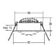 Brumberg Leuchten Spot encastrable LED 350mA 3000K blanc 12321073