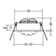 Brumberg Leuchten Spot encastrable LED 350mA 3000K blanc 12362073