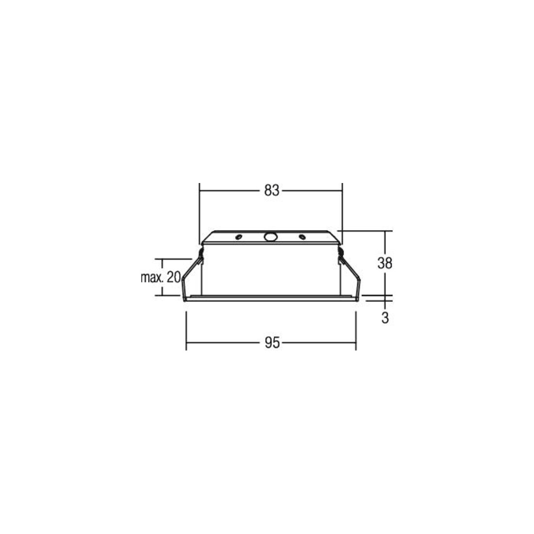Brumberg Leuchten Spot encastrable LED 350mA 3000K rond blanc 12276173