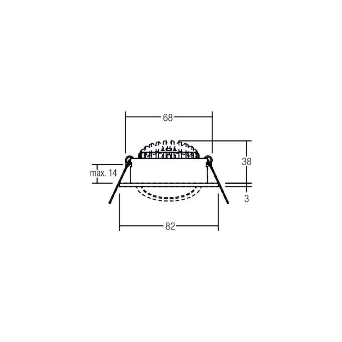 Brumberg Leuchten Spot encastrable LED 350mA d2w blanc 12461073
