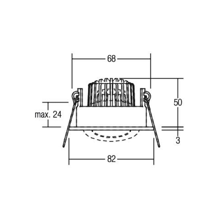 Brumberg Leuchten Spot encastrable LED IP65 350mA 1800-3000K 12443073