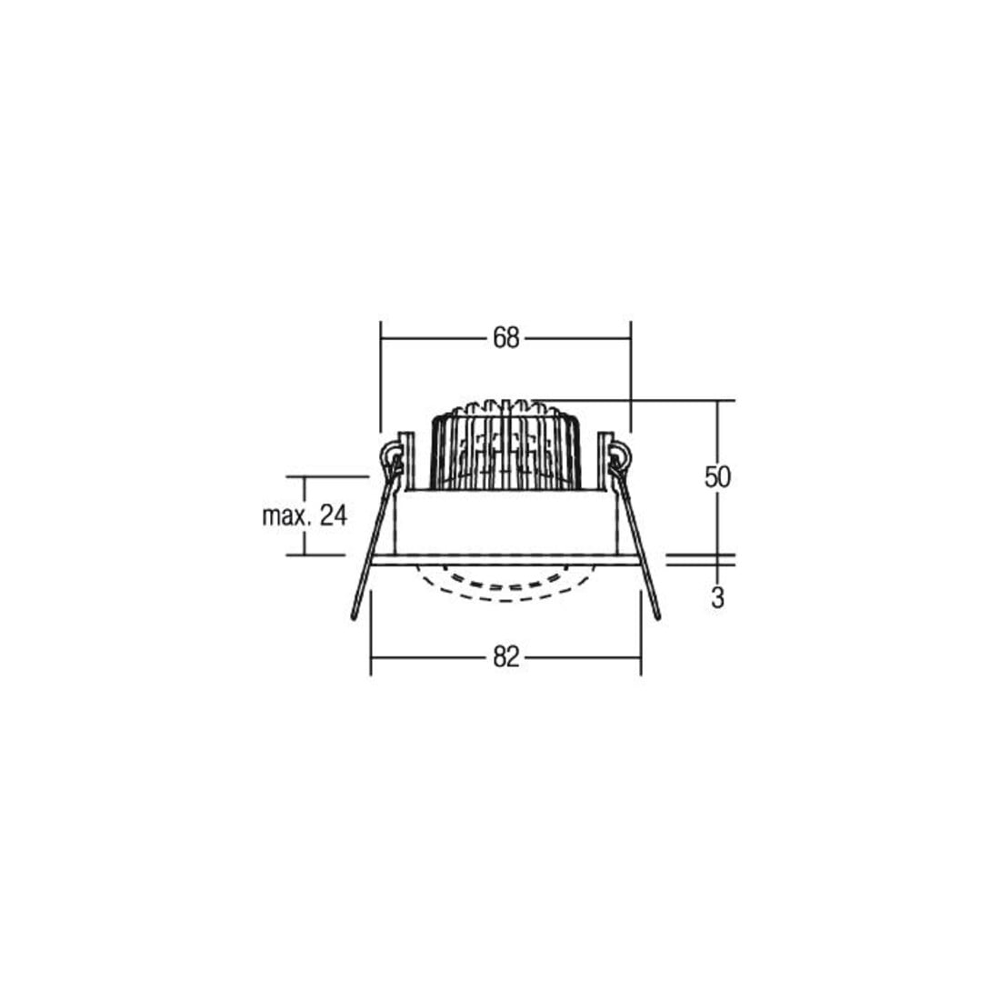 Brumberg Leuchten Spot encastrable LED IP65 350mA 1800-3000K 12443073