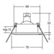 Brumberg Leuchten Spot encastré 50W chr-mt 00211703