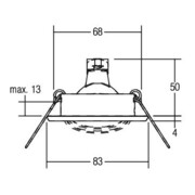 Brumberg Leuchten Spot encastré 50W eds ws 00219107-4