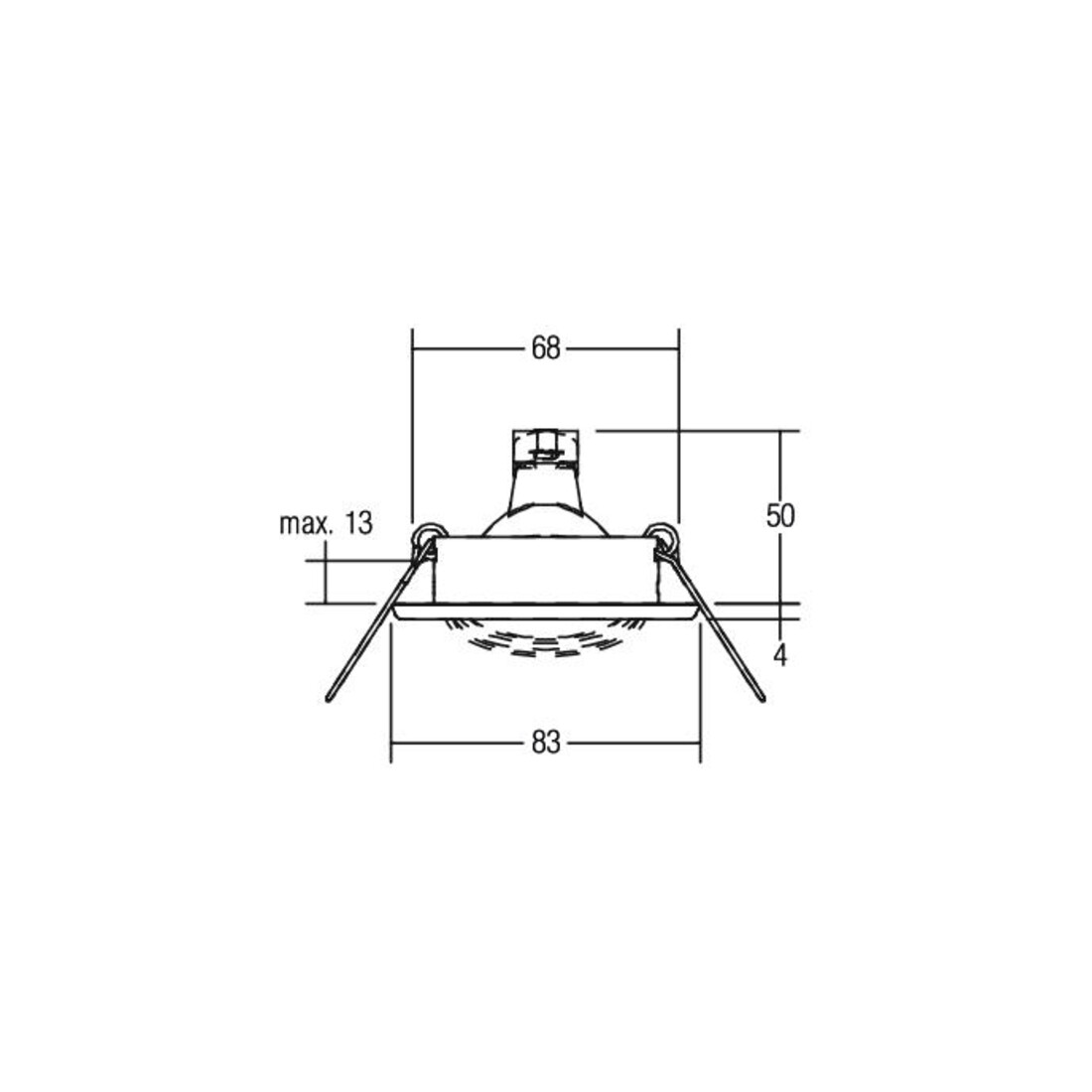 Brumberg Leuchten Spot encastré 50W eds ws 00219107