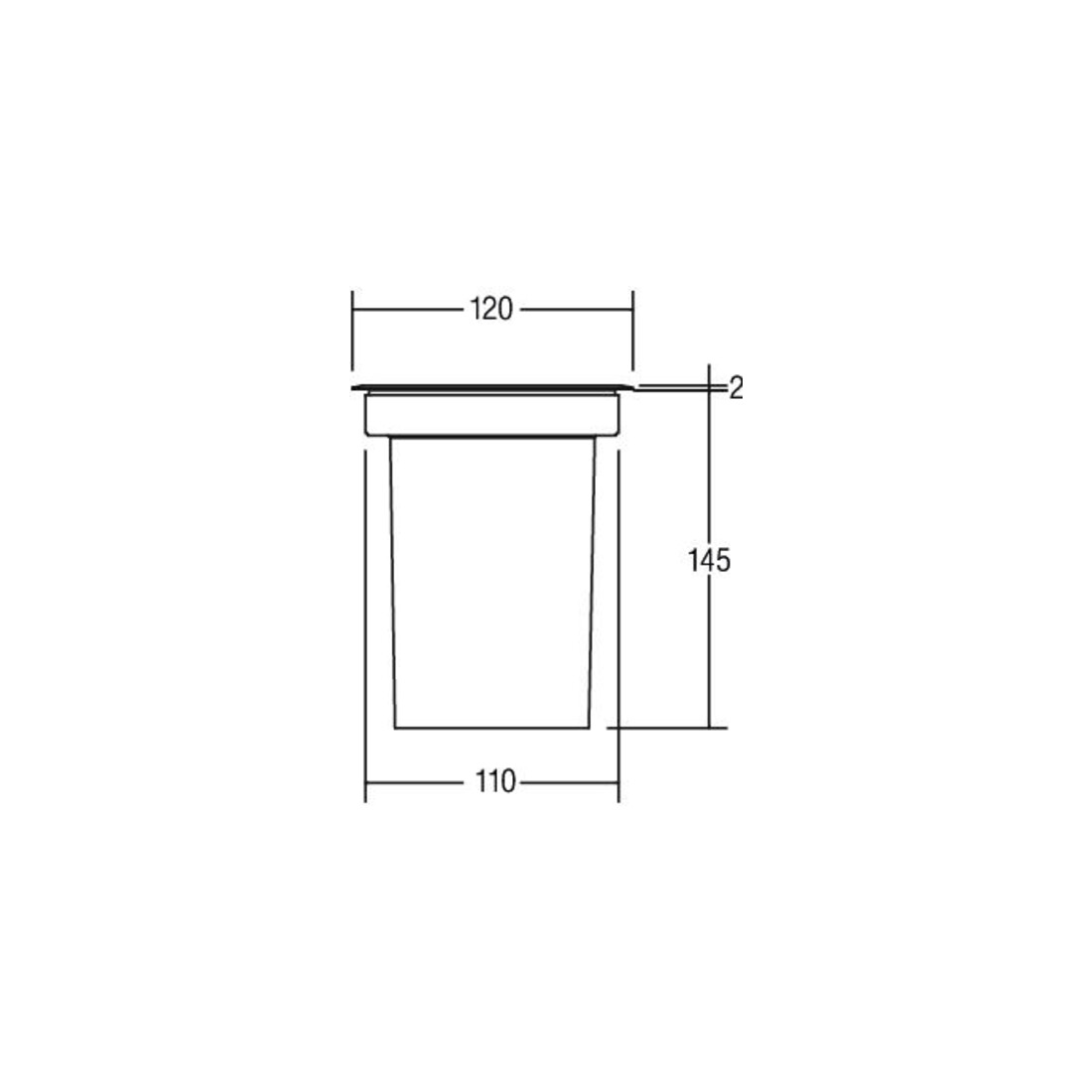 Brumberg Leuchten Spot encastré au sol GU10 7/9/11W eds 00310500