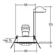 Brumberg Leuchten Spot encastré HV GU10 max. 50W/blanc 36141070